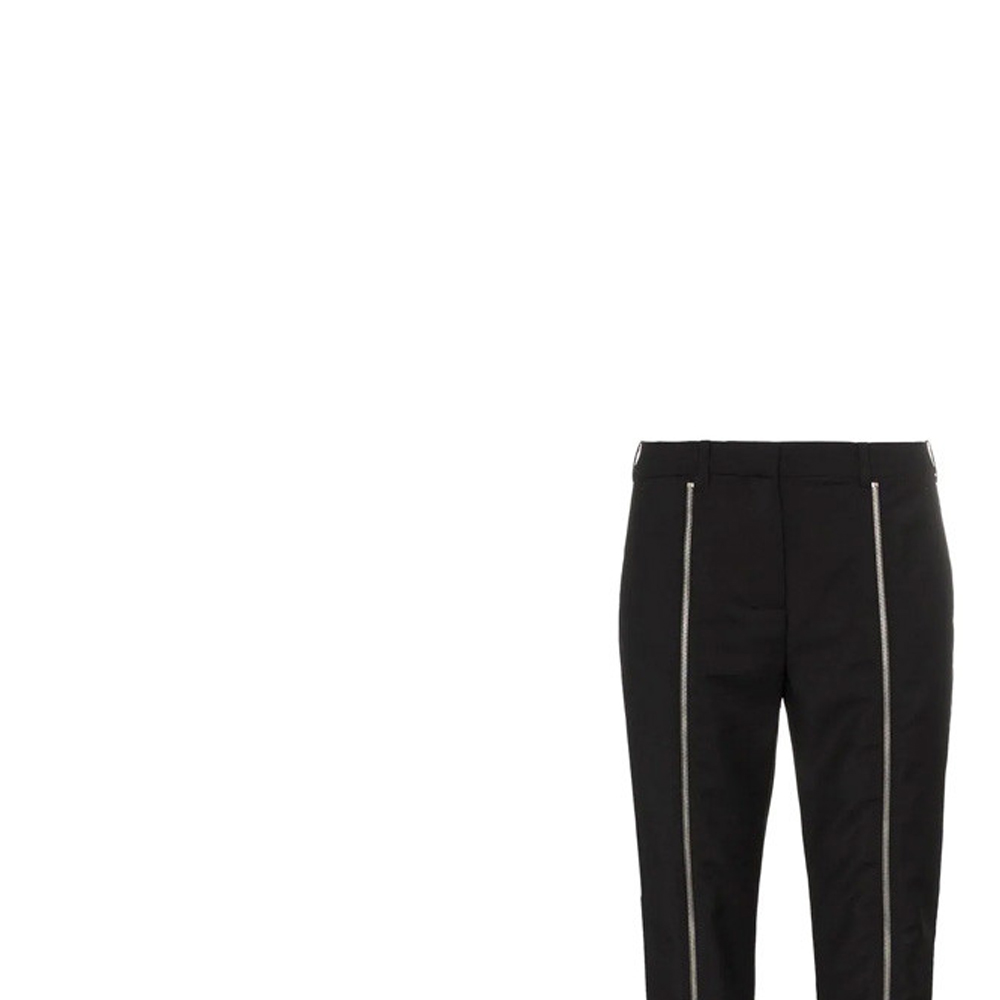 Purchase (W) 纪梵希高腰修身黑色休闲裤 BW507G10EA001