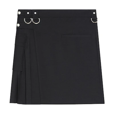 (Women) GIVENCHY High-Waisted Casual Skirt Black FWE23 BW40RU108W-001