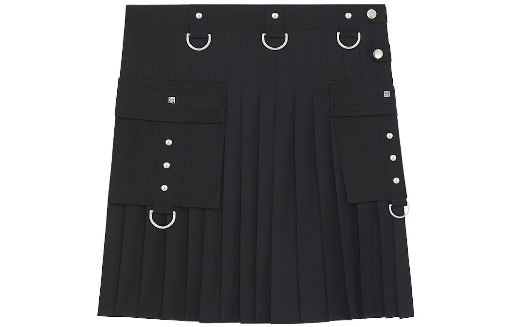 Lookbook (W) ジバンシィ ハイウエスト カジュアルスカート ブラック FWE23 BW40RU108W-001