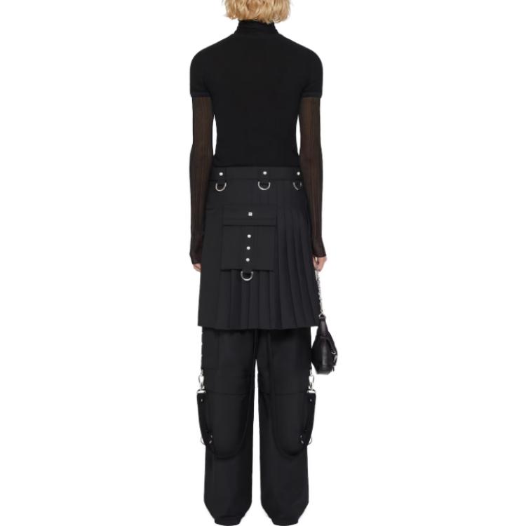 Purchase (W) ジバンシィ ハイウエスト カジュアルスカート ブラック FWE23 BW40RU108W-001