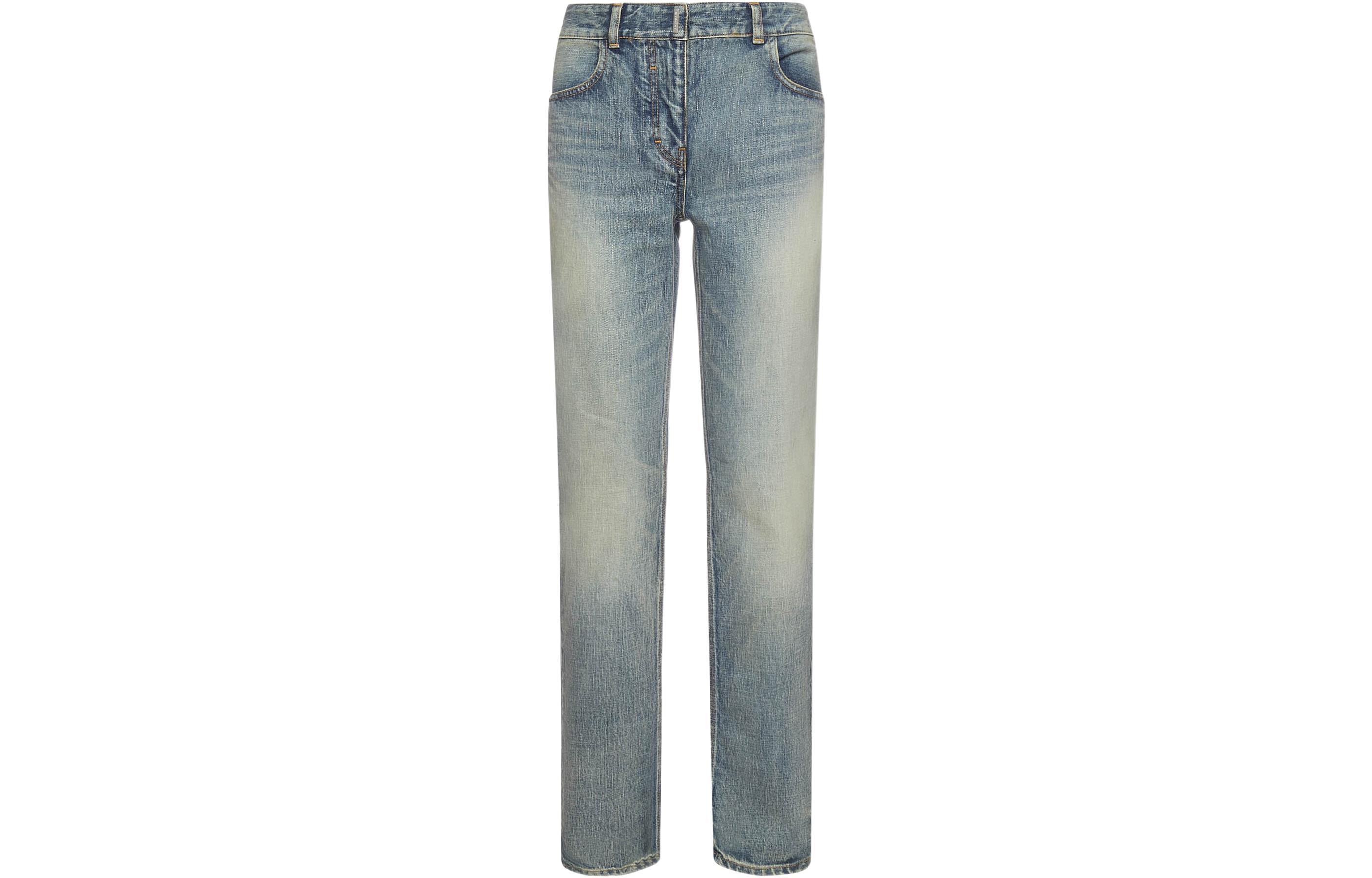 Order (W) Givenchy Jeans Denim Biru High-Waisted Wanita. BW50Q550MY-420