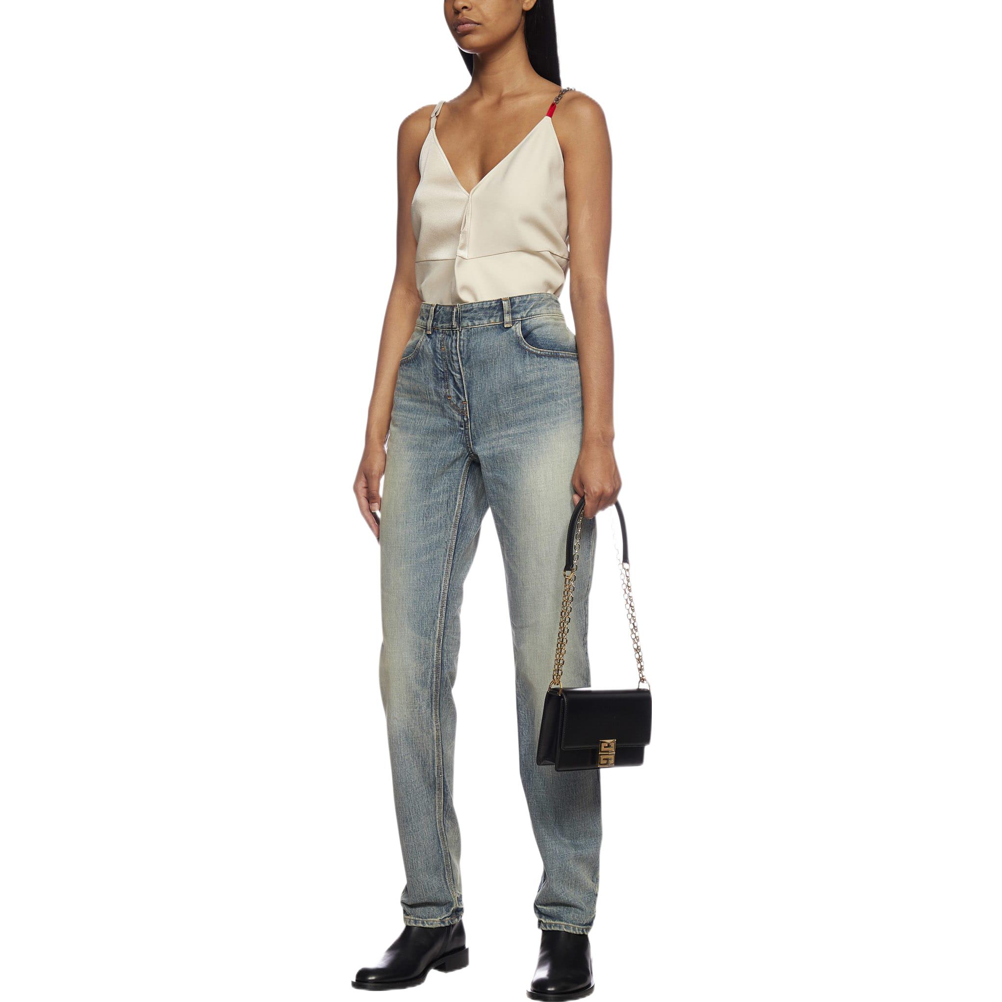 Lookbook (W) Givenchy Jeans Denim Biru High-Waisted Wanita. BW50Q550MY-420