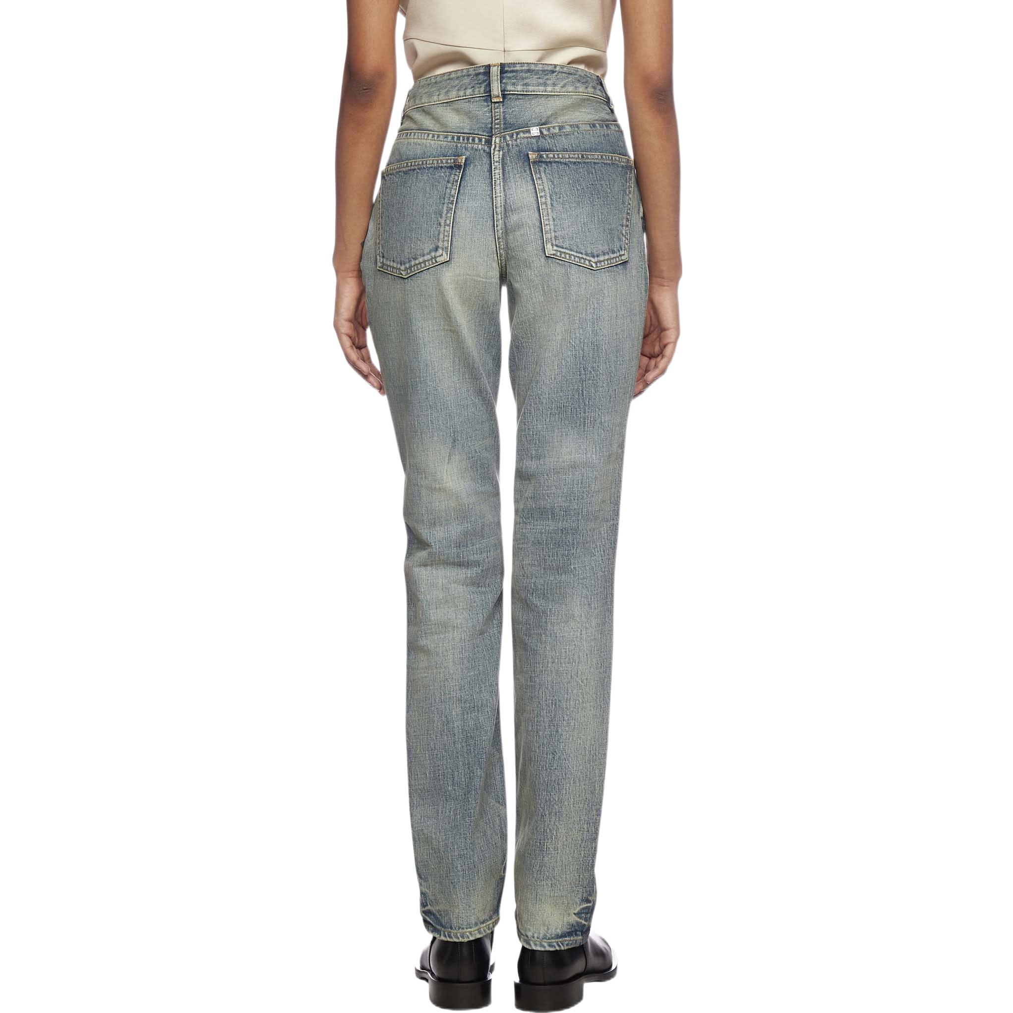 Shop (W) Givenchy Jeans Denim Biru High-Waisted Wanita. BW50Q550MY-420