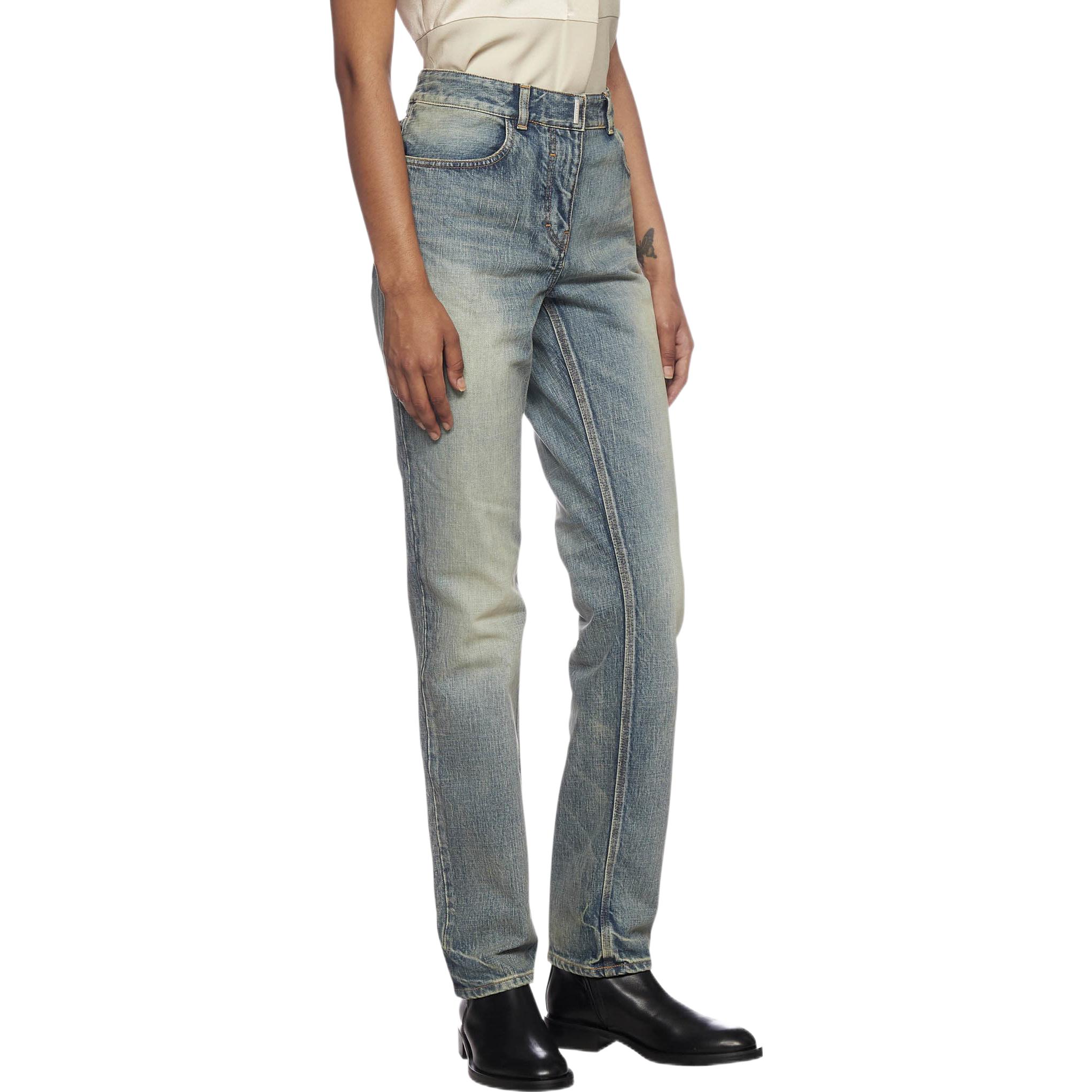 Purchase (W) Givenchy Jeans Denim Biru High-Waisted Wanita. BW50Q550MY-420