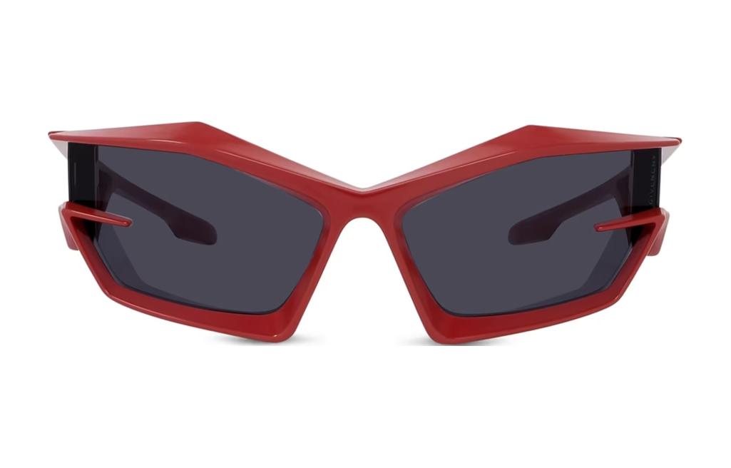 Lookbook (W) GIVENCHY Cermin Mata Merah Unik dengan Logo di Tangkai. GV40049U6966A