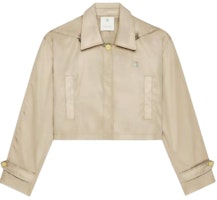 (Women) GIVENCHY Khaki Detachable Hood Fitted Short Jacket. BW00PF15NJ-297 (Women) GIVENCHY Khaki Detachable Hood Fitted Short Jacket. BW00PF15NJ-297