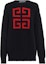 Buy (W) GIVENCHY Logo Crewneck Sweater Lengan Panjang Loose Fit Hitam BW903D4Z2E-409