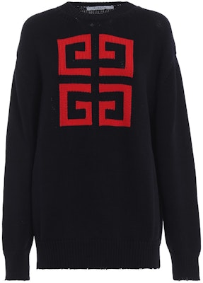 (W) GIVENCHY Logo Crewneck Sweater Lengan Panjang Loose Fit Hitam BW903D4Z2E-409 Order (W) GIVENCHY Logo Crewneck Sweater Lengan Panjang Loose Fit Hitam BW903D4Z2E-409