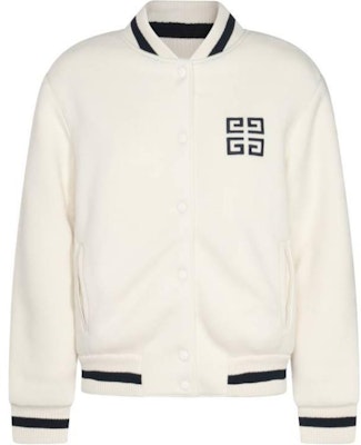 (W) 지방시 로고 자카드 베이스볼 칼라 자켓 오프 화이트 BW00PM4ZMR-131 Order (W) 지방시 로고 자카드 베이스볼 칼라 자켓 오프 화이트 BW00PM4ZMR-131