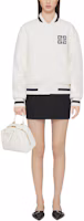 Shop (Women) Givenchy Logo Jacquard Baseball Collar Jacket Off-White BW00PM4ZMR-131