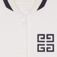 Cheap (Women) Givenchy Logo Jacquard Baseball Collar Jacket Off-White BW00PM4ZMR-131