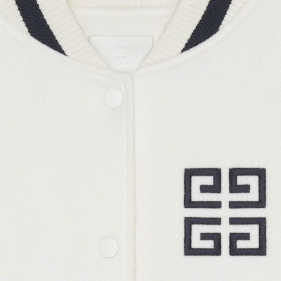 (W) 지방시 로고 자카드 베이스볼 칼라 자켓 오프 화이트 BW00PM4ZMR-131 Cheap (W) 지방시 로고 자카드 베이스볼 칼라 자켓 오프 화이트 BW00PM4ZMR-131