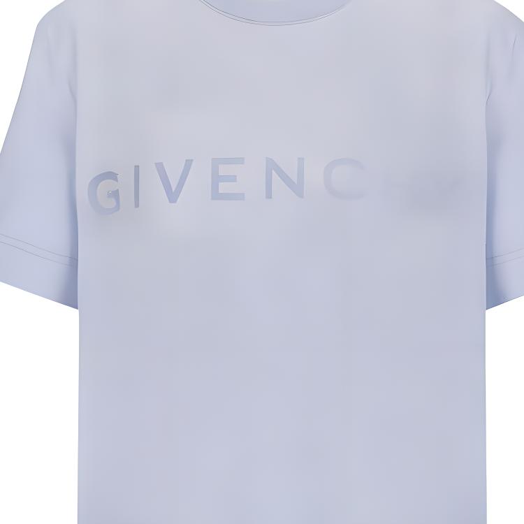 Purchase (W) 纪梵希宽松版蓝色圆领T恤。 BW707Z3YCX453