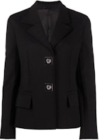 (Women) Givenchy Single-Breasted Button Long Sleeve Jacket - Black BW30E114B8-001 (Women) Givenchy Single-Breasted Button Long Sleeve Jacket - Black BW30E114B8-001