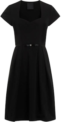 (W) ジバンシー スリムフィット ショートスリーブ ブラック ミニドレス ジッパー付き BW225H14L1-001 Order (W) ジバンシー スリムフィット ショートスリーブ ブラック ミニドレス ジッパー付き BW225H14L1-001