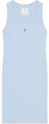 (W) 纪梵希 logo印花蓝色修身无袖中长连衣裙。 BW21PS3YHY450 Order (W) 纪梵希 logo印花蓝色修身无袖中长连衣裙。 BW21PS3YHY450