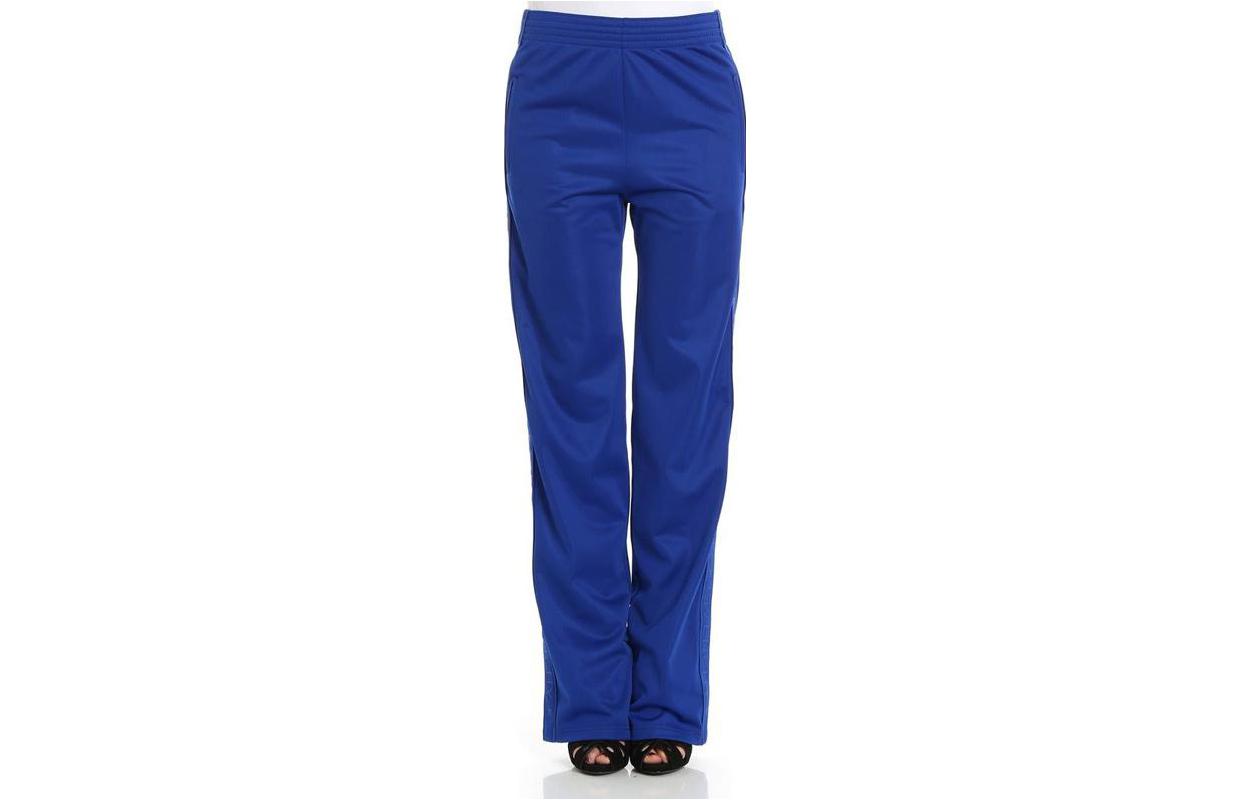 (Women) Givenchy  Solid Color Elastic Waist Casual Pants - Blue. BW501H300P-422