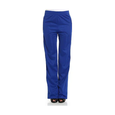 (Women) Givenchy Solid Color Elastic Waist Casual Pants - Blue. BW501H300P-422