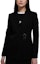 Shop (W) Givenchy Chaqueta Blazer Negra de Manga Larga y Color Sólido. BW30E6143A-001