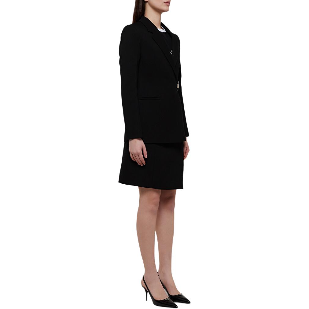 Purchase (W) Givenchy Chaqueta Blazer Negra de Manga Larga y Color Sólido. BW30E6143A-001