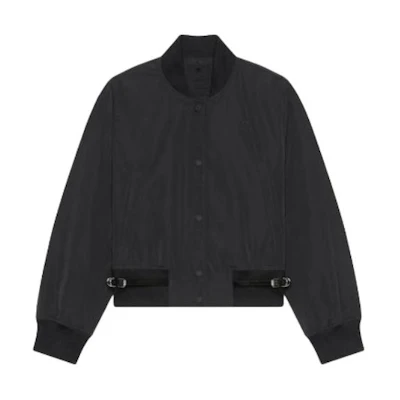 (Women) GIVENCHY Solid Single-Breasted Long Sleeve Jacket - Black BW00P514L1-001