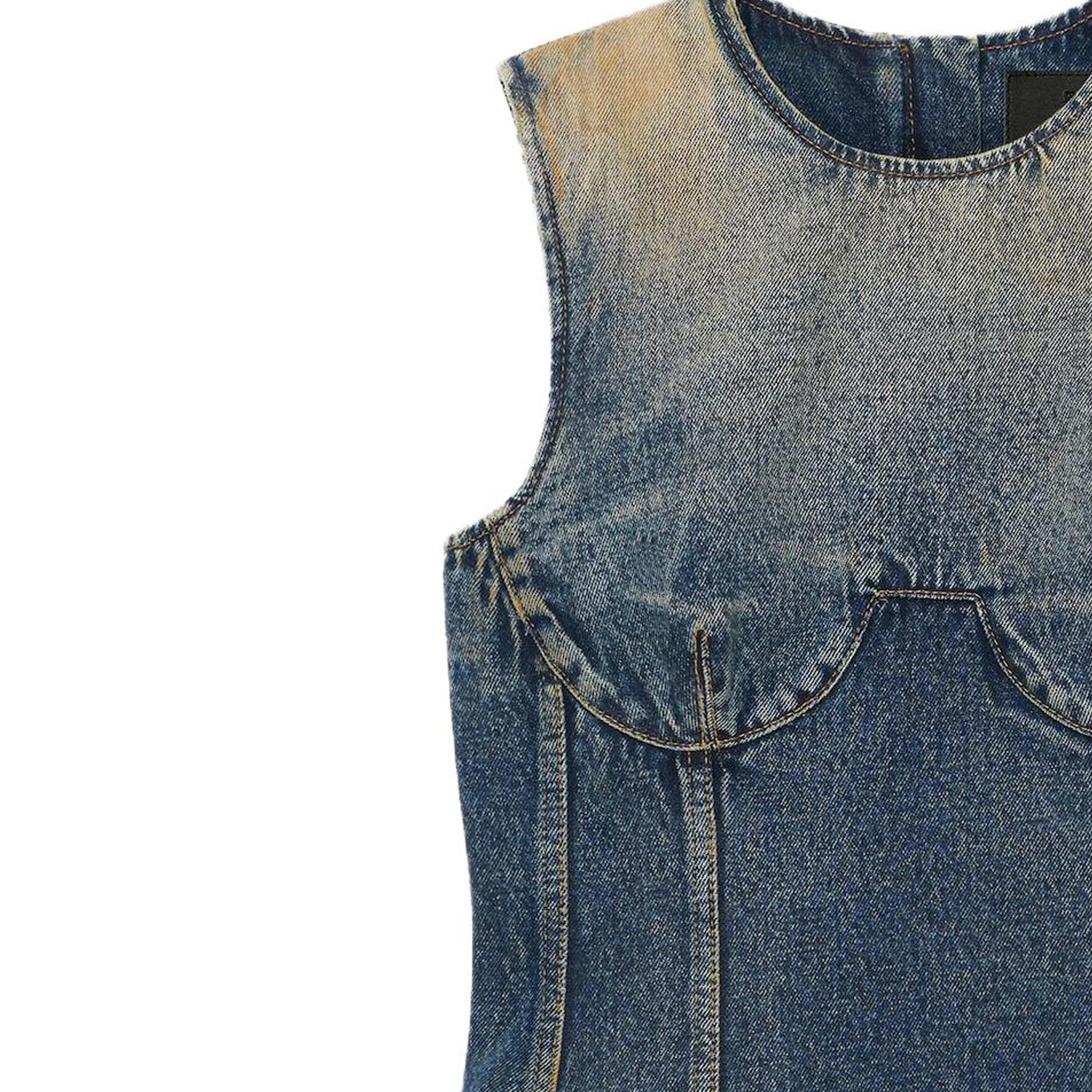 Sizing (W) ジバンシィ ウォッシュヴィンテージ ノースリーブショートドレス BW21MN5Y5J-427