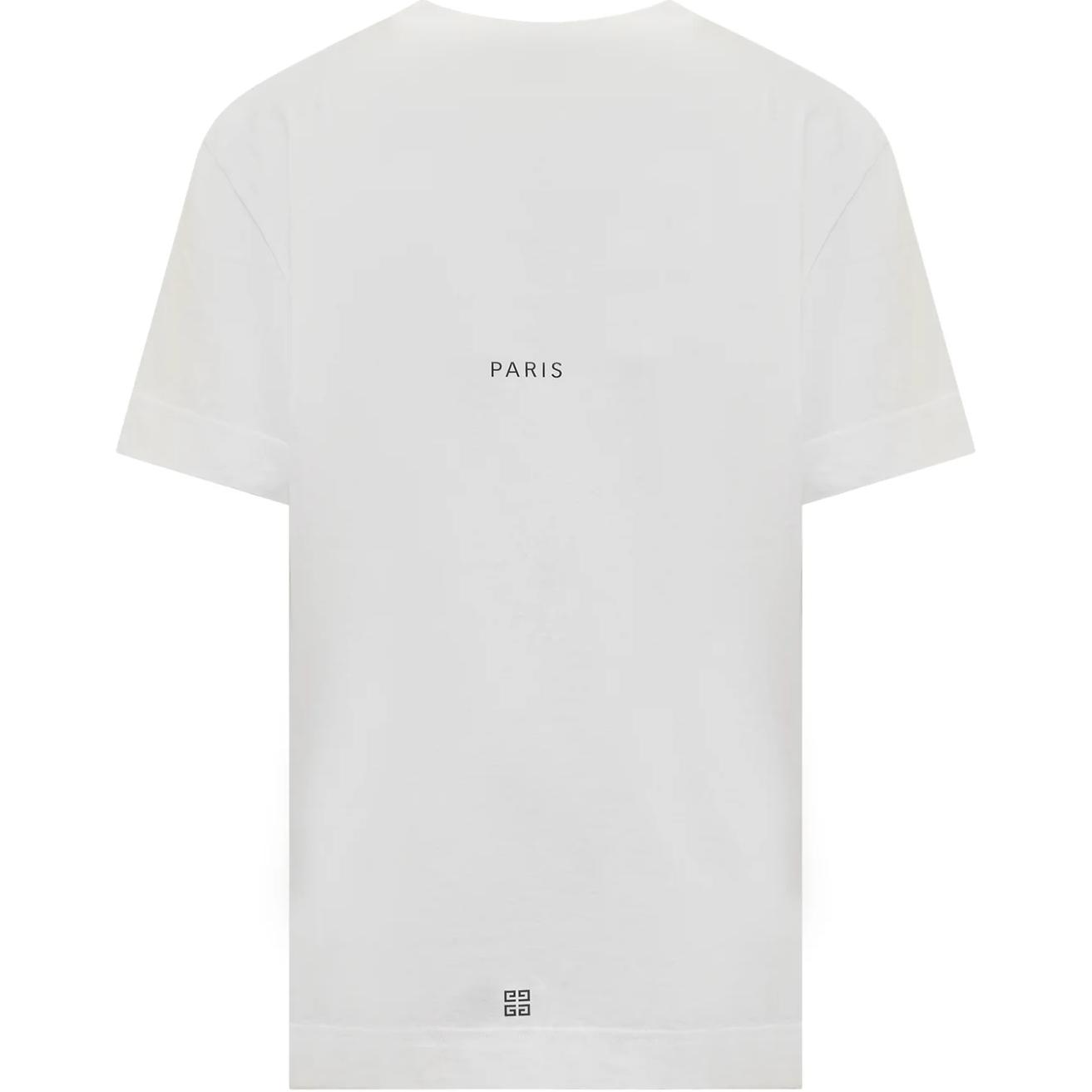 (Women) GIVENCHY  White Logo Print Relaxed Fit Short Sleeve T-Shirt. BW707Z3Z5W-100 圖 3