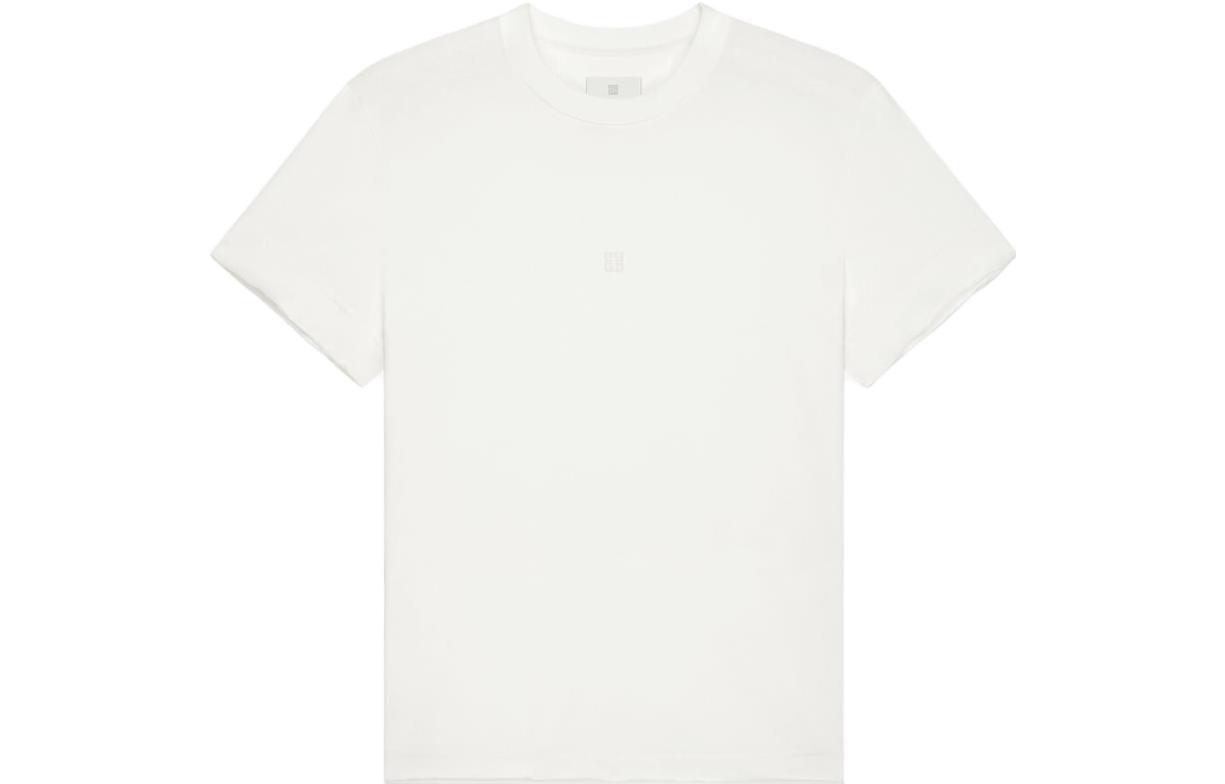Order (Women) GIVENCHY  White Solid Color Crew Neck Short Sleeve T-Shirt SS23 BW70C23Y6B-999