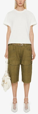 (Women) GIVENCHY White Solid Color Crew Neck Short Sleeve T-Shirt SS23 BW70C23Y6B-999 Lookbook (Women) GIVENCHY White Solid Color Crew Neck Short Sleeve T-Shirt SS23 BW70C23Y6B-999