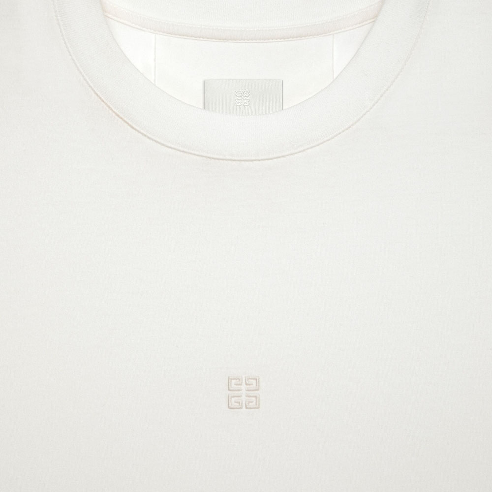 Details for (Women) GIVENCHY  White Solid Color Crew Neck Short Sleeve T-Shirt SS23 BW70C23Y6B-999