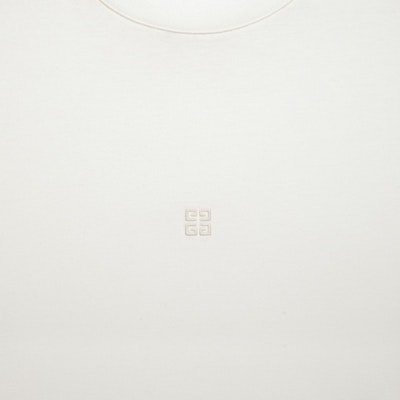 (Women) GIVENCHY White Solid Color Crew Neck Short Sleeve T-Shirt SS23 BW70C23Y6B-999 Cheap (Women) GIVENCHY White Solid Color Crew Neck Short Sleeve T-Shirt SS23 BW70C23Y6B-999