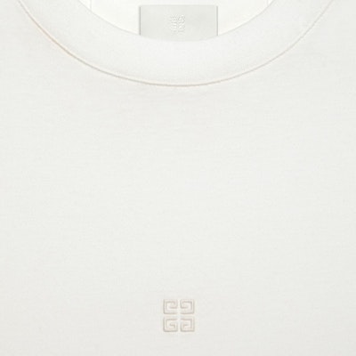 (Women) GIVENCHY White Solid Color Crew Neck Short Sleeve T-Shirt SS23 BW70C23Y6B-999 1