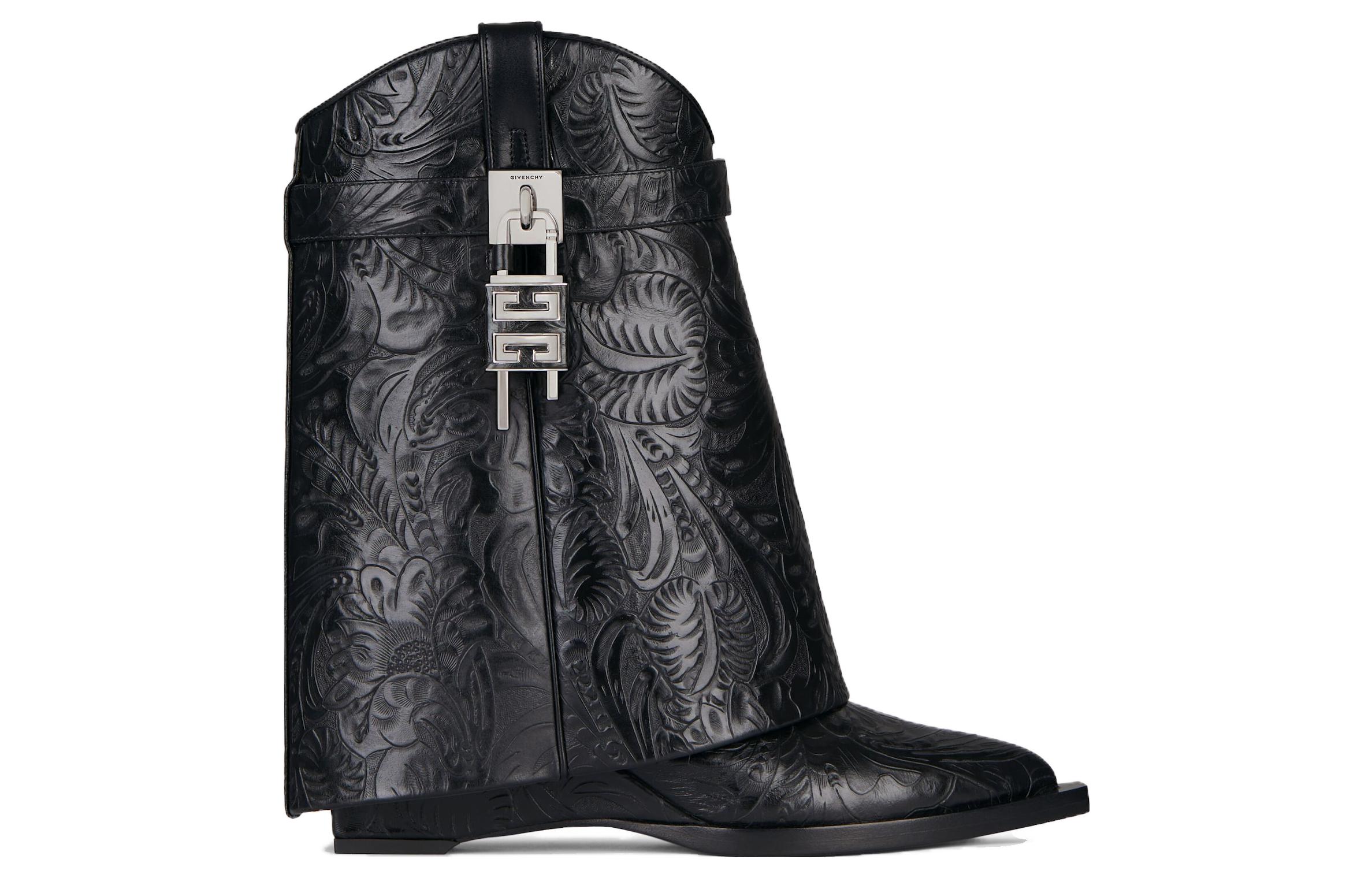 (W) Givenchy Shark Lock Cowboy Ankle Boot 'Black' 圖 2