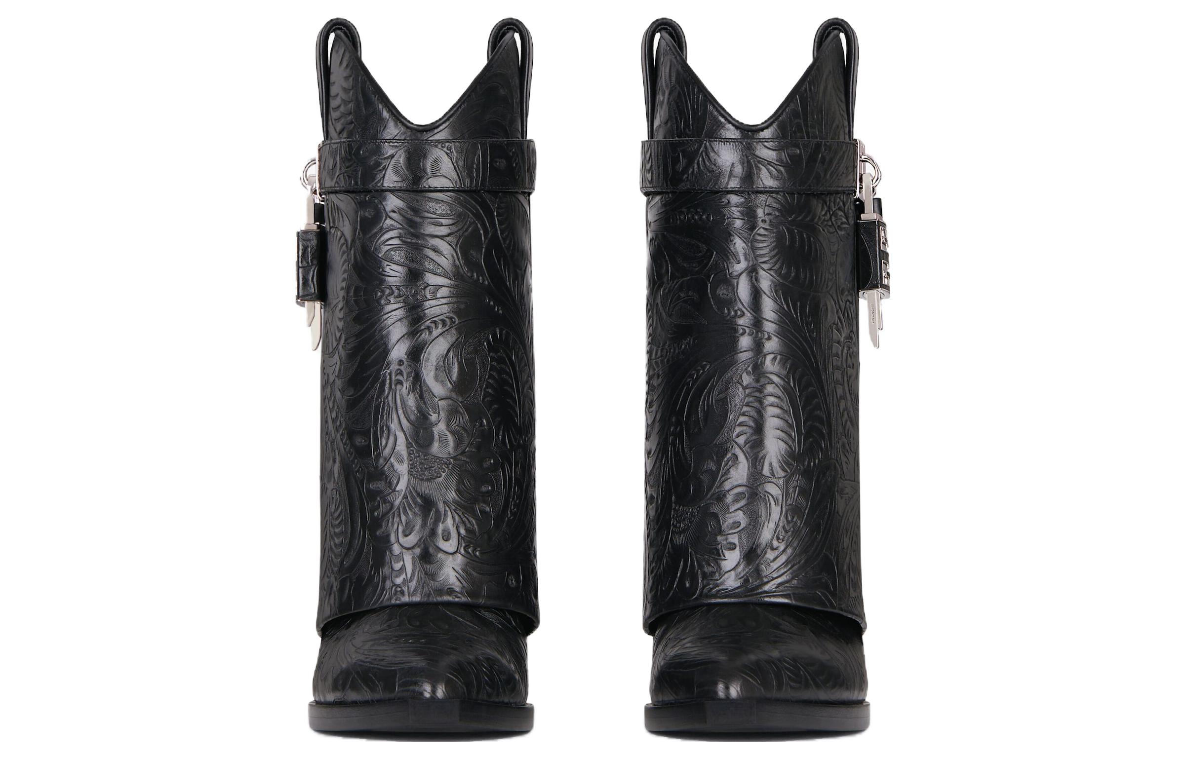 (W) Givenchy Shark Lock Cowboy Ankle Boot 'Black' 圖 3