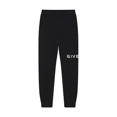 (Women) GIVENCHY Archetype FW22 Logo Print Knit Joggers Black BW50VZ3YAC-001