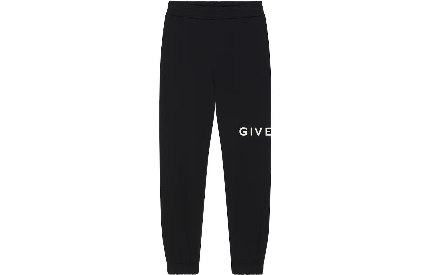 Order (W) ジバンシィ アーキタイプ FW22 ロゴプリント ニットジョガーパンツ ブラック BW50VZ3YAC-001