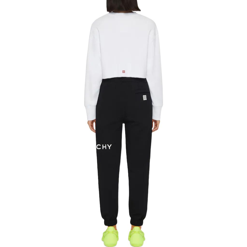 Shop (W) ジバンシィ アーキタイプ FW22 ロゴプリント ニットジョガーパンツ ブラック BW50VZ3YAC-001