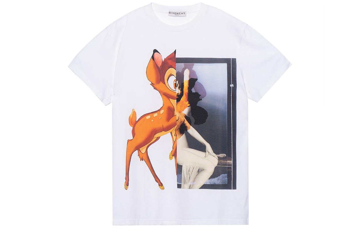 (Women) GIVENCHY Bambi Print T-Shirt White BW700D304U-100