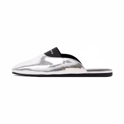 (W) Givenchy Bedford Flat Mule 'Silvery'