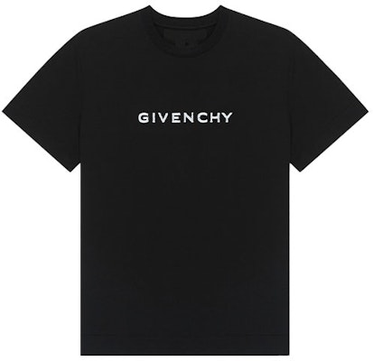 (W) 지방시 블랙 크루넥 레터 프린트 반팔 티셔츠 BW707Y3Z85-001 Order (W) 지방시 블랙 크루넥 레터 프린트 반팔 티셔츠 BW707Y3Z85-001