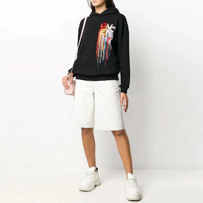 (W) 지방시 블랙 후디 멀티컬러 자수 BWJ01C3Z43-001 Purchase (W) 지방시 블랙 후디 멀티컬러 자수 BWJ01C3Z43-001