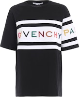 (Women) Givenchy Black Logo Print Crew Neck Short Sleeve T-Shirt BW706V3Z1X-004 (Women) Givenchy Black Logo Print Crew Neck Short Sleeve T-Shirt BW706V3Z1X-004