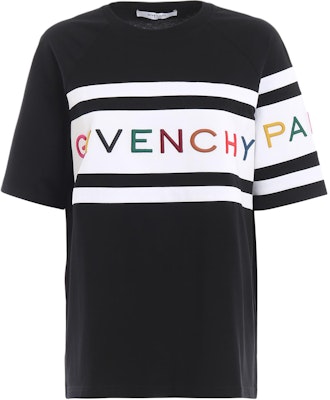 (W) 지방시 블랙 로고 프린트 크루넥 반팔 티셔츠 BW706V3Z1X-004 Buy (W) 지방시 블랙 로고 프린트 크루넥 반팔 티셔츠 BW706V3Z1X-004