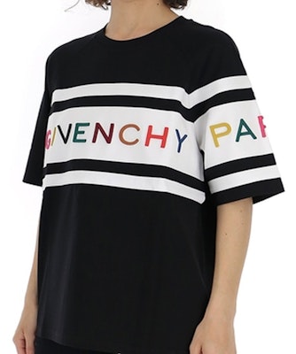 (W) 지방시 블랙 로고 프린트 크루넥 반팔 티셔츠 BW706V3Z1X-004 Details for (W) 지방시 블랙 로고 프린트 크루넥 반팔 티셔츠 BW706V3Z1X-004