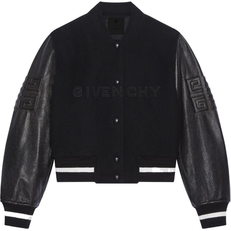 (Women) Givenchy Black Patchwork Single-Breasted Casual Jacket BW00N0611N-004