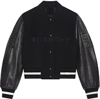 (Women) Givenchy Black Patchwork Single-Breasted Casual Jacket BW00N0611N-004 (Women) Givenchy Black Patchwork Single-Breasted Casual Jacket BW00N0611N-004
