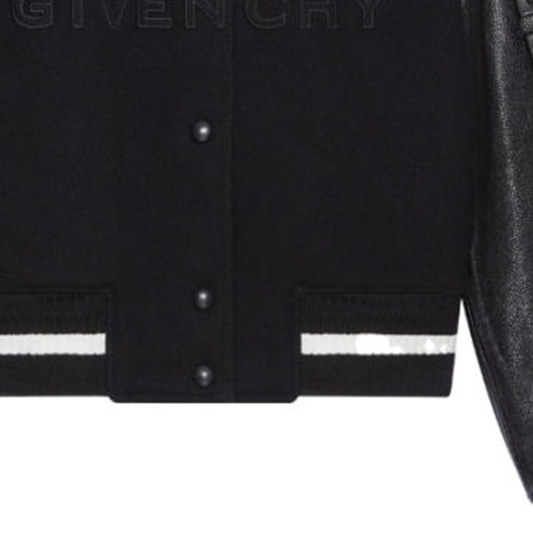 Details for (W) 紀梵希黑色拼接單排扣休閒外套 BW00N0611N-004