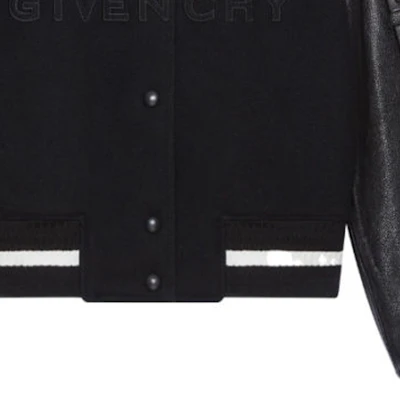 (W) 紀梵希黑色拼接單排扣休閒外套 BW00N0611N-004 Details for (W) 紀梵希黑色拼接單排扣休閒外套 BW00N0611N-004