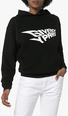 (W) Givenchy Hoodie Hitam dengan Cetak Huruf. BW706A3Z2D-001 Shop (W) Givenchy Hoodie Hitam dengan Cetak Huruf. BW706A3Z2D-001