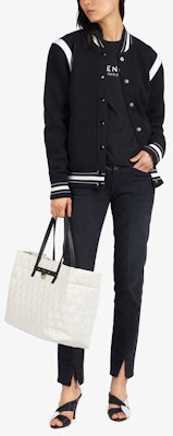 (Women) Givenchy Black Striped Knit Button-Up Jacket with Logo Print BW003B4Z32-004 Purchase (Women) Givenchy Black Striped Knit Button-Up Jacket with Logo Print BW003B4Z32-004